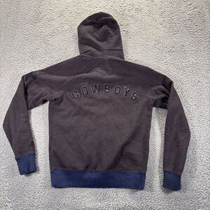 Vintage Nike Cowboys Hoodie Mens Size Small Dark‎ Grey Cotton Full Zip Up